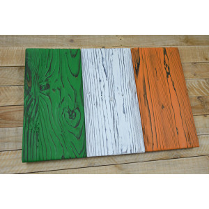Irská vlajka ze starého dřeva