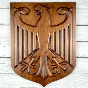 Limited Edition American Walnut German Eagle - natural hard wax oil - semi-gloss - 45cm