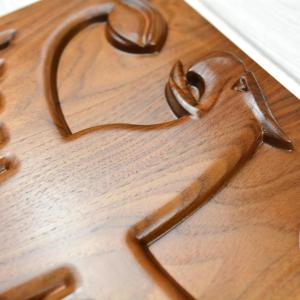 Limited Edition American Walnut German Eagle - natural hard wax oil - semi-gloss - 45cm