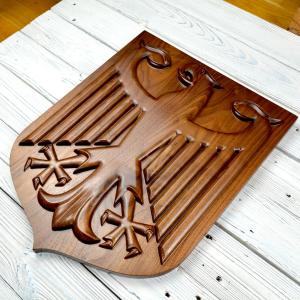 Limited Edition American Walnut German Eagle - natural hard wax oil - semi-gloss - 45cm