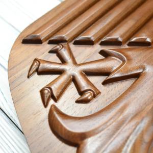 Limited Edition American Walnut German Eagle - natural hard wax oil - semi-gloss - 45cm