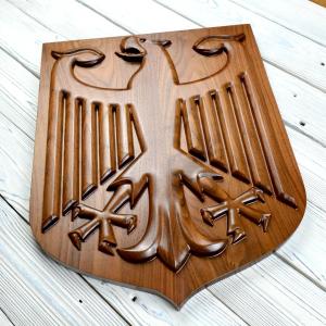 Limited Edition American Walnut German Eagle - natural hard wax oil - semi-gloss - 45cm