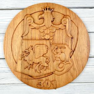 301st Polish Bomber Squadron RAF - Oak - Jatoba stain - matt - 30cm