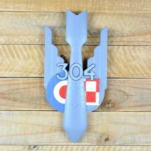 304. polská bombardovací peruť RAF - Dub - ručně malovaný - 30cm