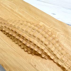 Swimming crocodile made of solid wood - Oak - natural - matte - length 90 cm