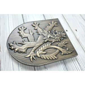 Solid Wood Bohemian Lion - Ash - Graphite Stain - Matte - Height 30 cm