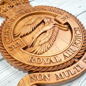 312. československá stíhací peruť RAF - Jasan - mořidlo Jatoba - matný - 40cm