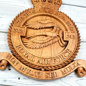 312. československá stíhací peruť RAF - Jasan - mořidlo Jatoba - matný - 40cm