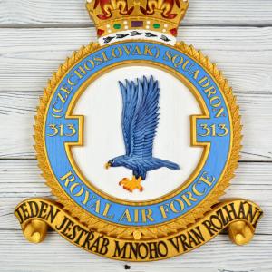 313th Czechoslovak Fighter Squadron, RAF – Jasan – hand-painted – 40 cm