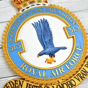 313th Czechoslovak Fighter Squadron, RAF – Jasan – hand-painted – 40 cm