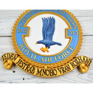 313th Czechoslovak Fighter Squadron, RAF – Jasan – hand-painted – 40 cm