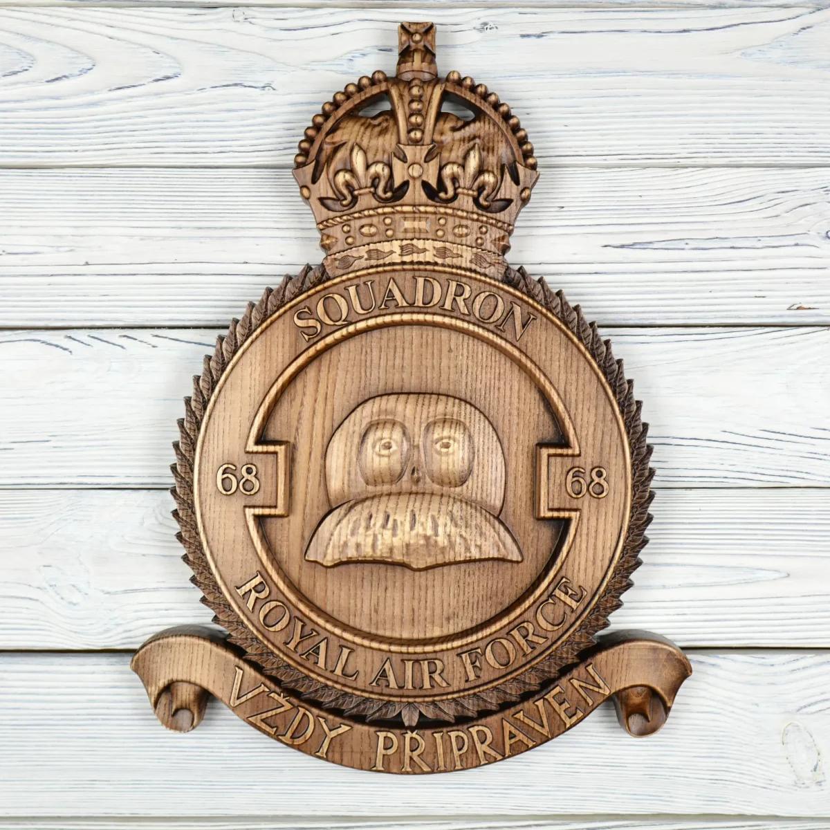 RAF 68th Squadron - Ash - Tobacco Stain - Matte - 40 cm