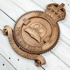 RAF 68th Squadron - Ash - Tobacco Stain - Matte - 40 cm