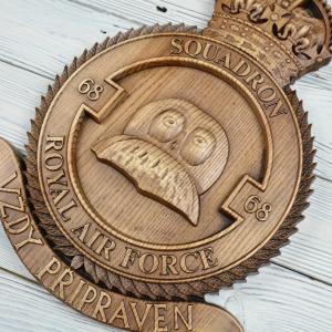 RAF 68th Squadron - Ash - Tobacco Stain - Matte - 40 cm