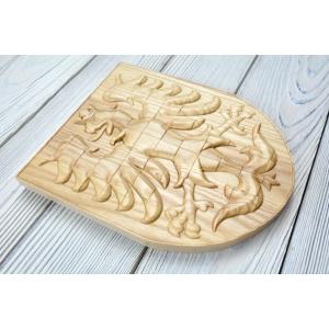 Wooden Moravian Eagle - Ash - Natural - Matte - Height 20 cm