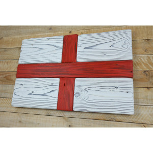Anglická vlajka ze starého dřeva