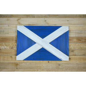Skotská vlajka z nového dřeva