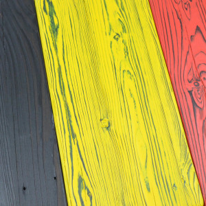 Belgian flag made of old wood