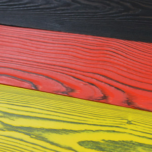 German flag made of new wood