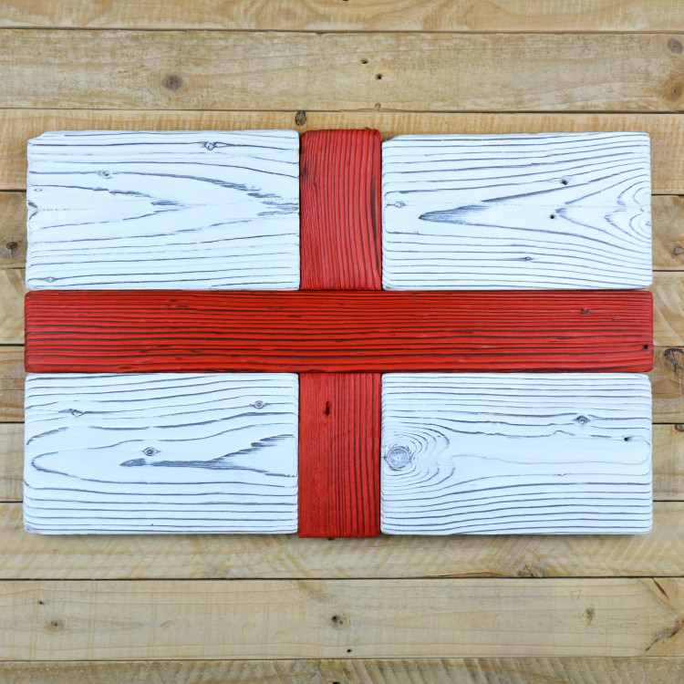 English flag made of old wood