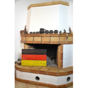 German flag made of old wood