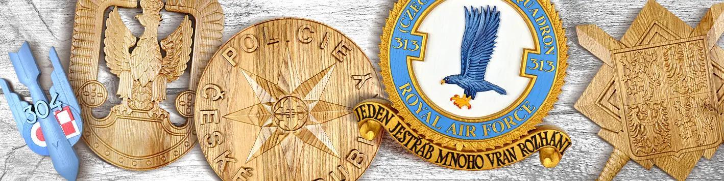 Wooden Military & Service Insignia | woodflag.eu